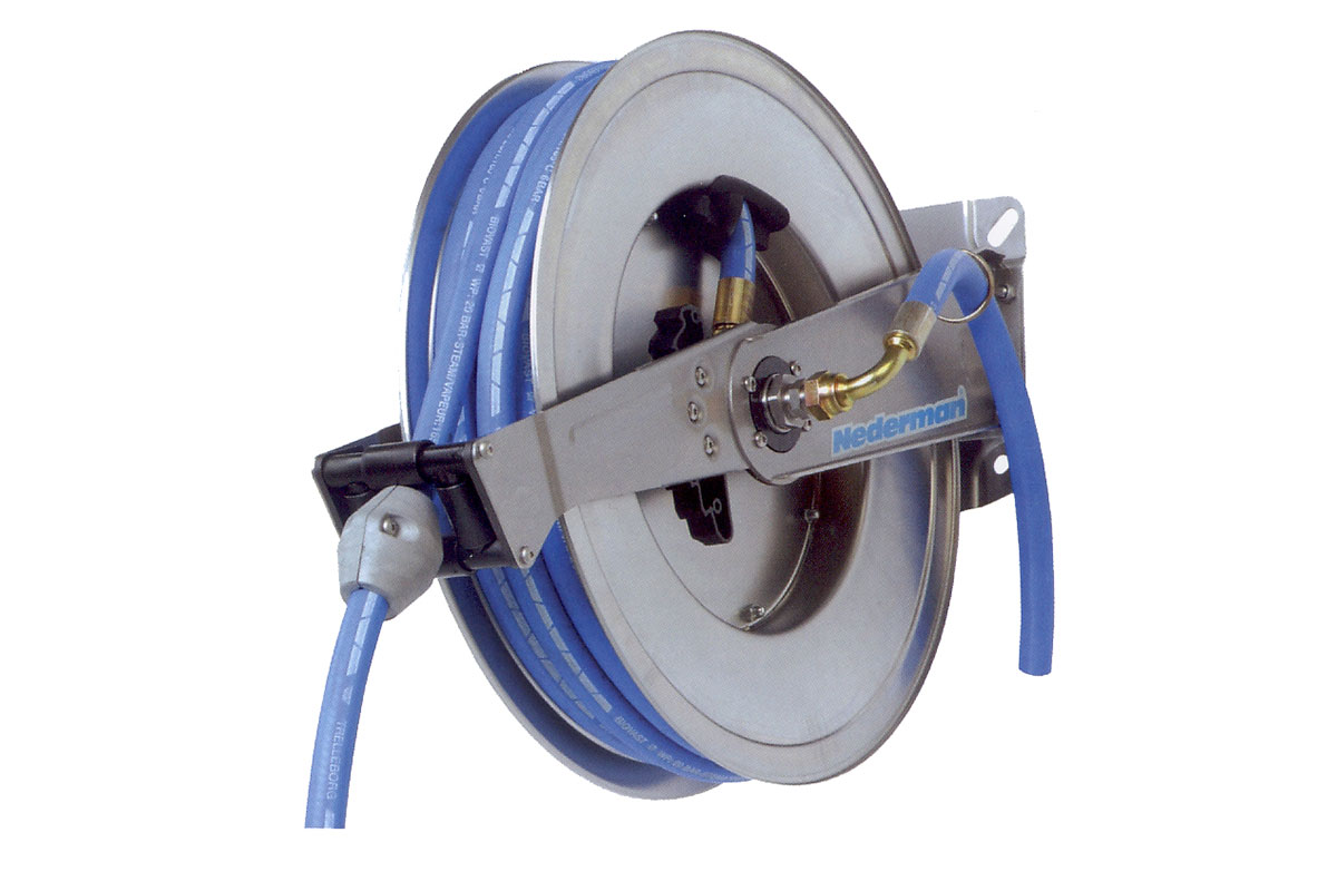 Hose reels and hoses Type 889, retractable